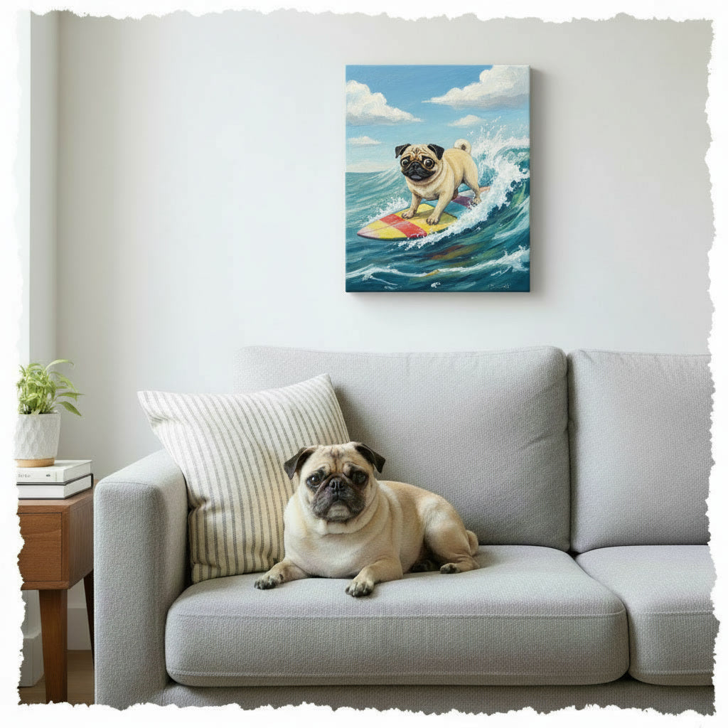 Custom Pet Portrait Canvas