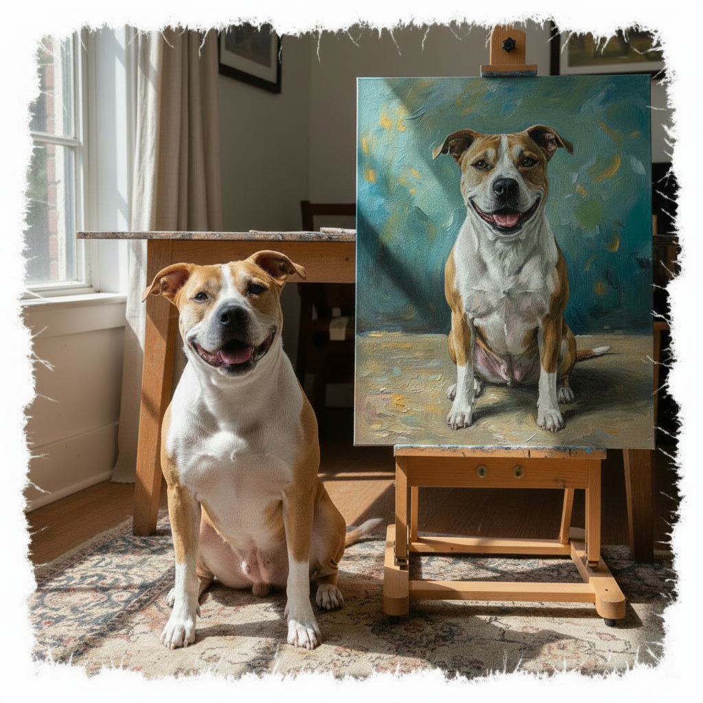 Custom Pet Portrait Canvas