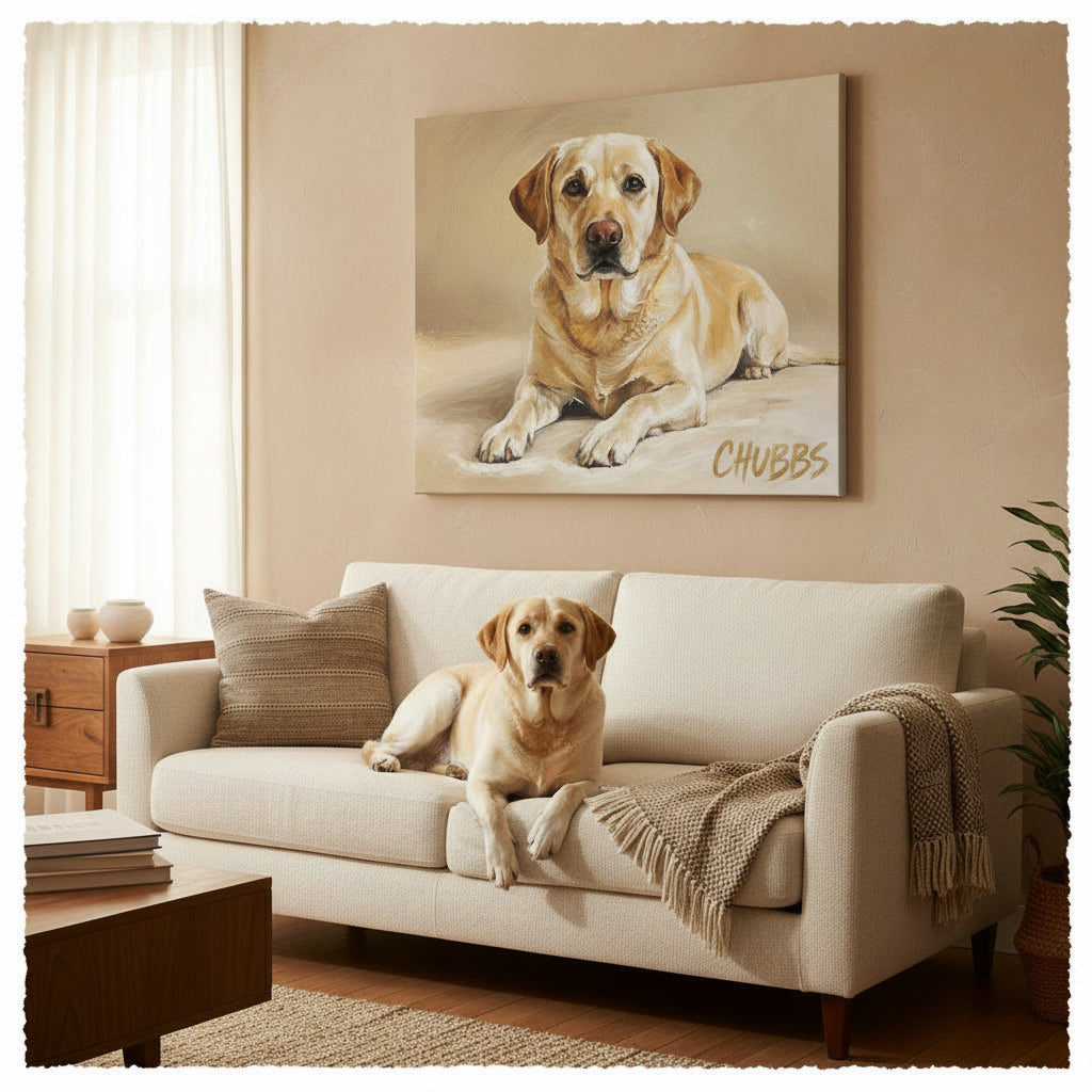 Custom Pet Portrait Canvas